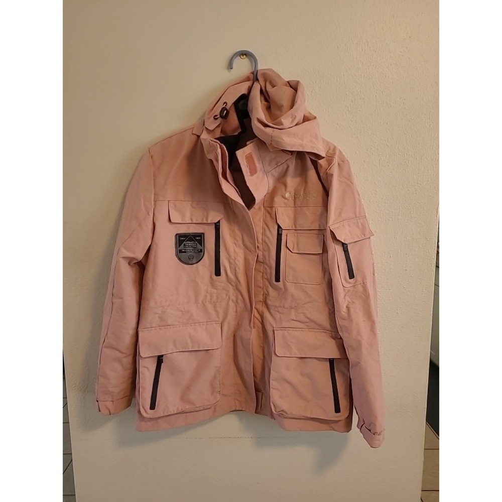 D Longegvery Exploring Pink  Winter Jacket Size S With Removable Hood And Insert
